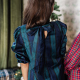 The Harlan Long Sleeve Bow Tween Dress