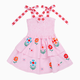 The Piper Tie Strap Tween Dress