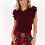 The Cody Skirt - Wine