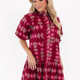 The Athena Puff Sleeve Dress