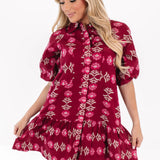 The Athena Puff Sleeve Dress