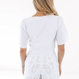 The Avery Top - White