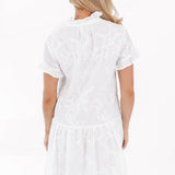 The Bailee Ruffle Button Up Dress