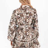 The Bridget Long Sleeve Tie Dress