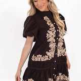 The Camille Dress - Brown
