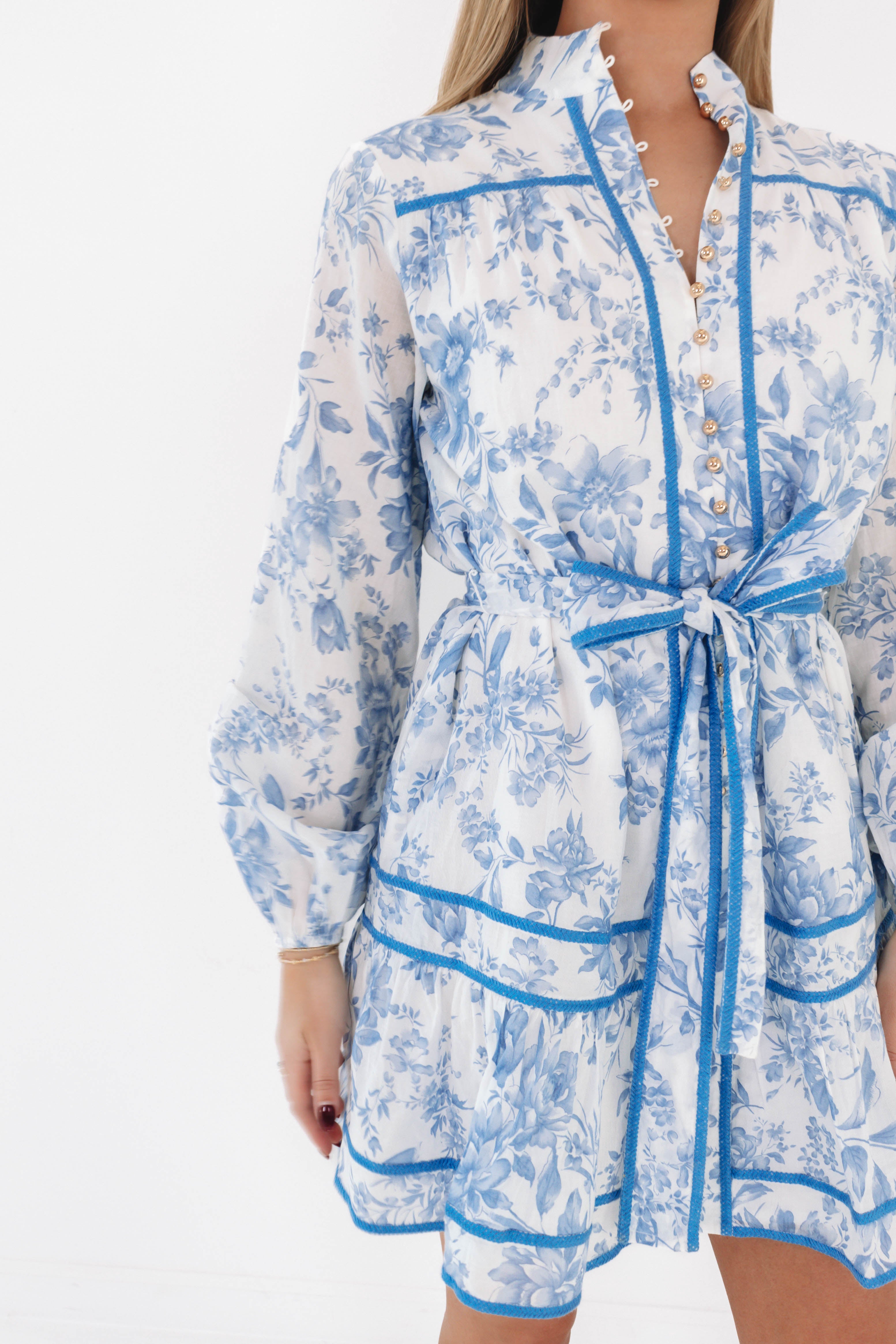 The Chloe Long Sleeve Tie Dress L The Chloe Long Sleeve Tie Dress L