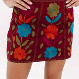 The Cody Skirt - Wine