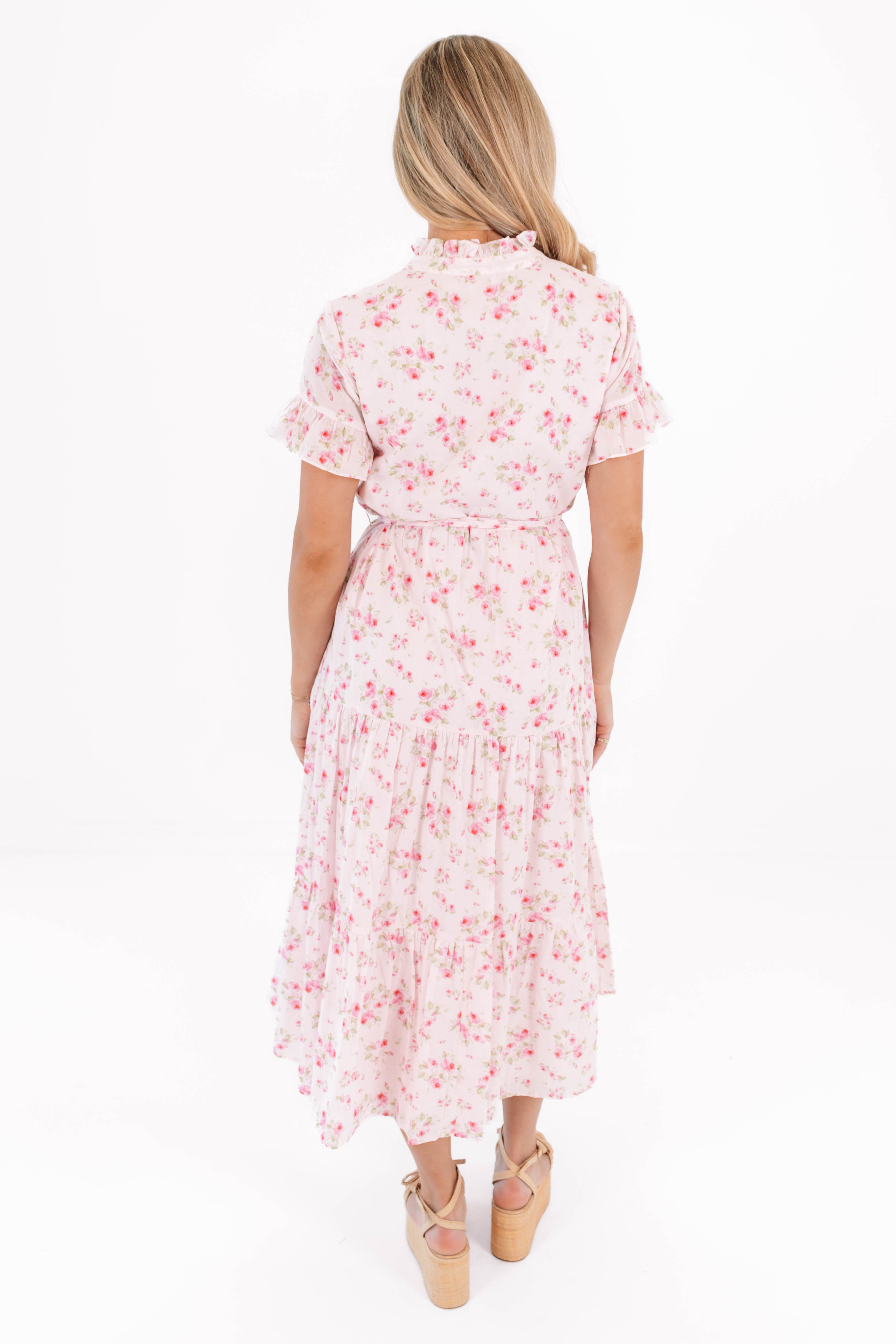 elise button up midi dress Elise Button Up Midi Dress - Black