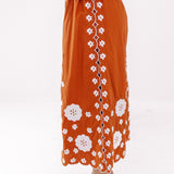 The Ember Midi Skirt - Burnt Orange