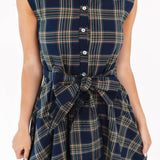 The Etta Midi Dress - Navy