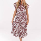 The Faye Belted Button Up Midi Dress