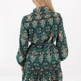 The Hazel Long Sleeve Tie Dress