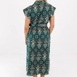 The Hazel Belted Button Up Midi Dress