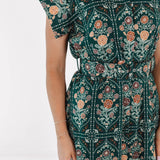 The Hazel Belted Button Up Midi Dress