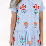 The Hunter Ruffle Button Up Dress