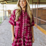 The Athena Puff Sleeve Dress