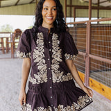The Camille Dress - Brown