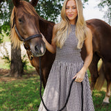 The Kendra Midi Dress - Brown