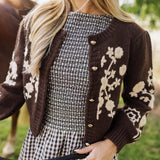 The Kendra Midi Dress - Brown