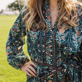 The Hazel Long Sleeve Tie Dress