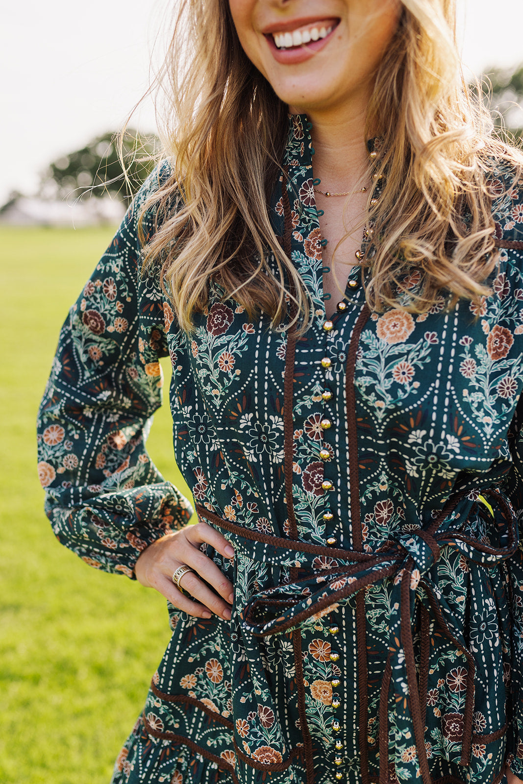 jaase long sleeve dress The Hazel Tie L Cute sewing patterns for Step into autumn style Size:14.0 style_id:023039459