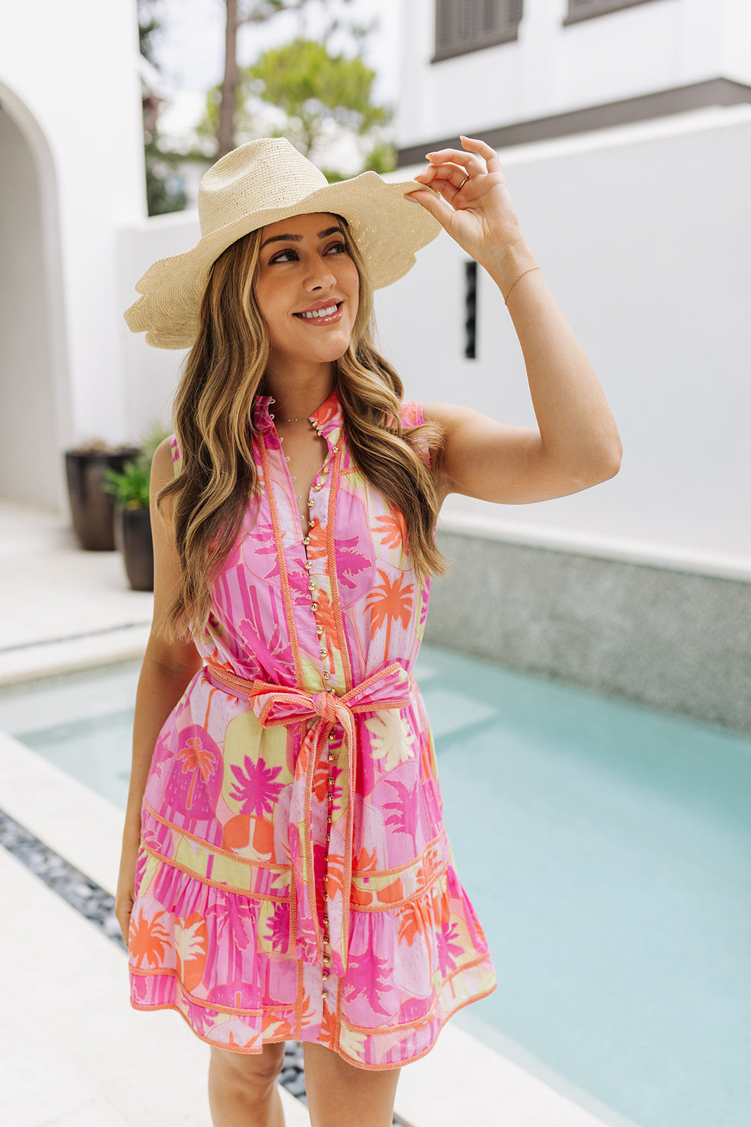 j marie pink dress J. Marie Lucy Rope Dress X-Small
