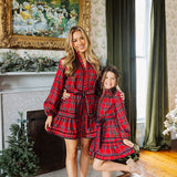The Hollin Long Sleeve Tie Tween Dress