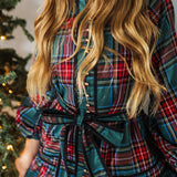 The Zanna Long Sleeve Tie Tween Dress