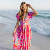 The Sailor Bow Sleeve Midi Dress