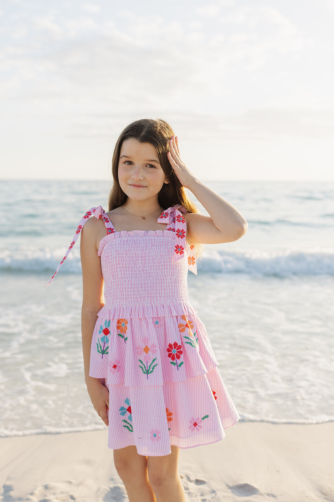 The Piper Tie Strap Tween Dress S (7/8) The Piper Tie Strap Tween Dress S (7/8)