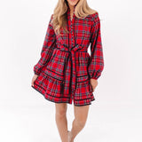 The Hollin Long Sleeve Tie Dress
