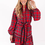 The Hollin Long Sleeve Tie Dress