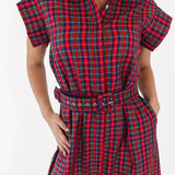 PREORDER The Raya Belted Button Up Midi Dress