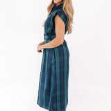 The Harlan Belted Button Up Midi Dress