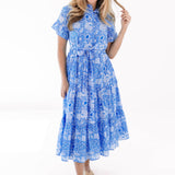The Carson Button Up Midi Dress