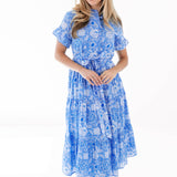 The Carson Button Up Midi Dress