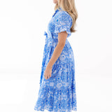 The Carson Button Up Midi Dress