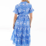 The Carson Button Up Midi Dress