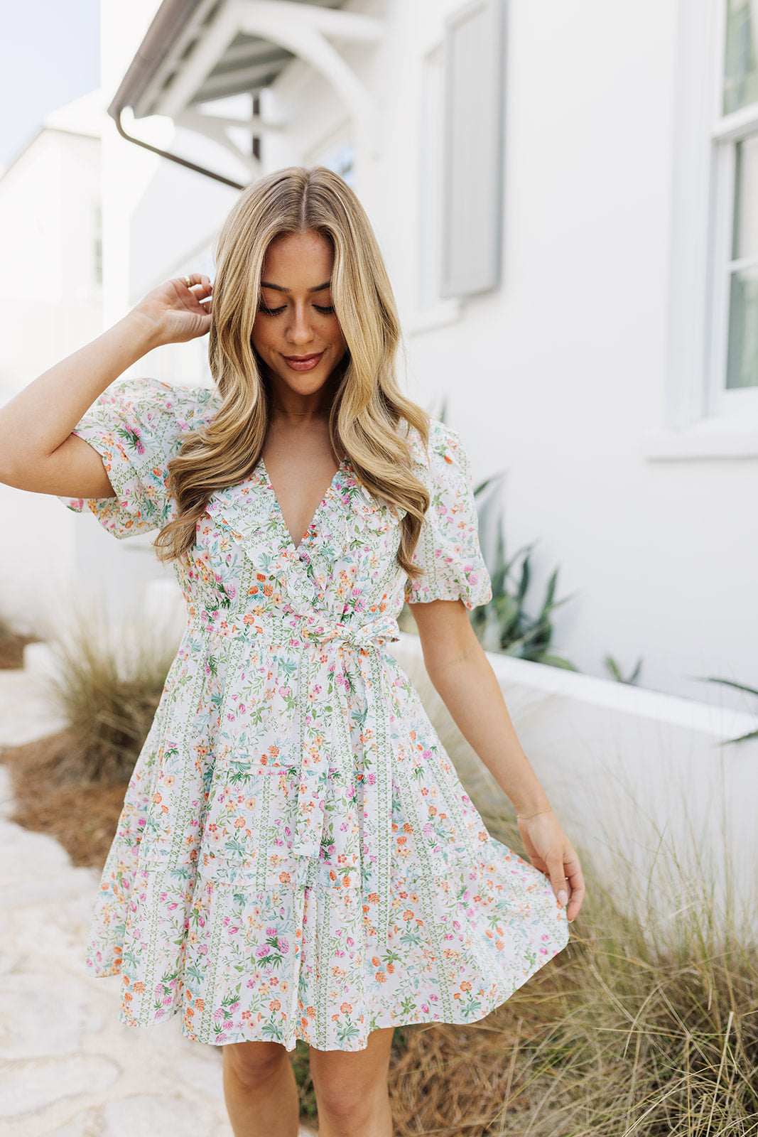 The Nora Ruffle Wrap Dress S