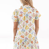 The Sandra Collared Button Up Dress