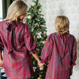 The Raya Long Sleeve Bow Tween Dress