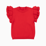 The Annie Tween Sweater - Red