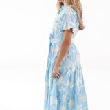 The Jill Button Up Midi Dress