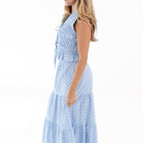 The Kendall Tie Top - Blue