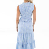 The Kendall Tie Top - Blue