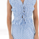 The Kendall Tie Top - Blue