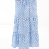 The Kendall Midi Skirt - Blue