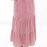 The Kendall Midi Skirt - Red