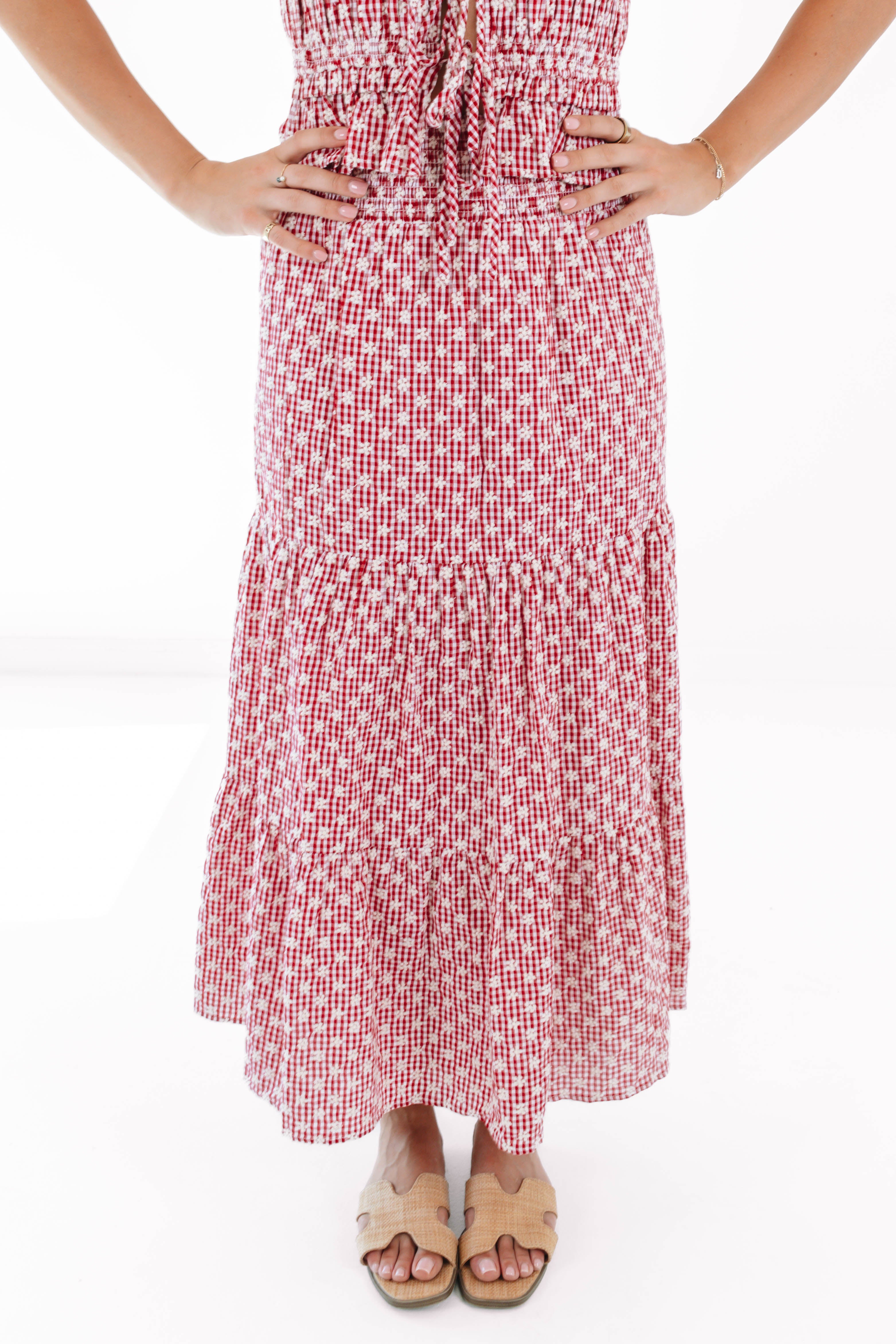 j marie red dress J. Marie Hollin Midi Dress