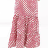 The Kendall Midi Skirt - Red
